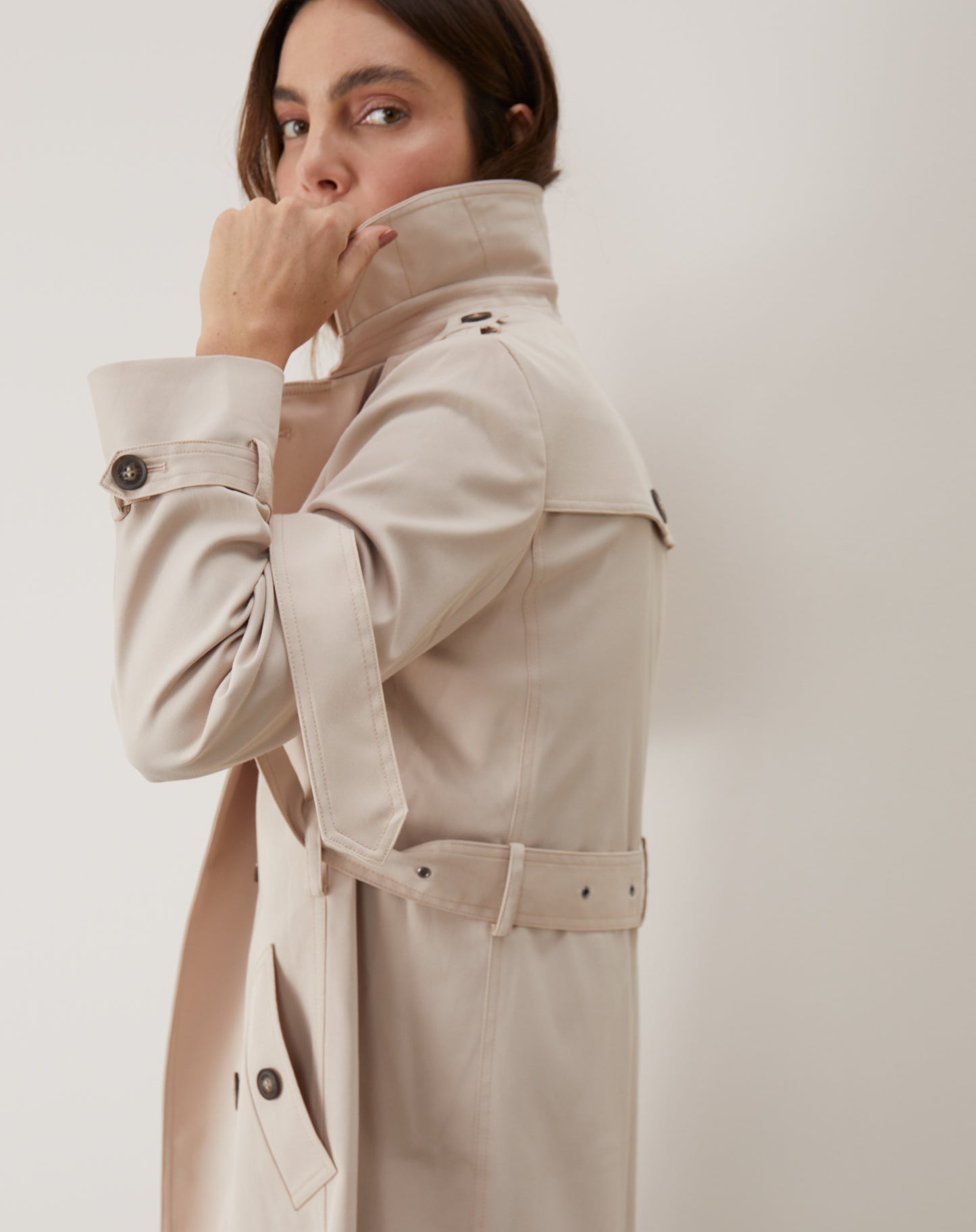 Long-fit Trench Coat - Beige