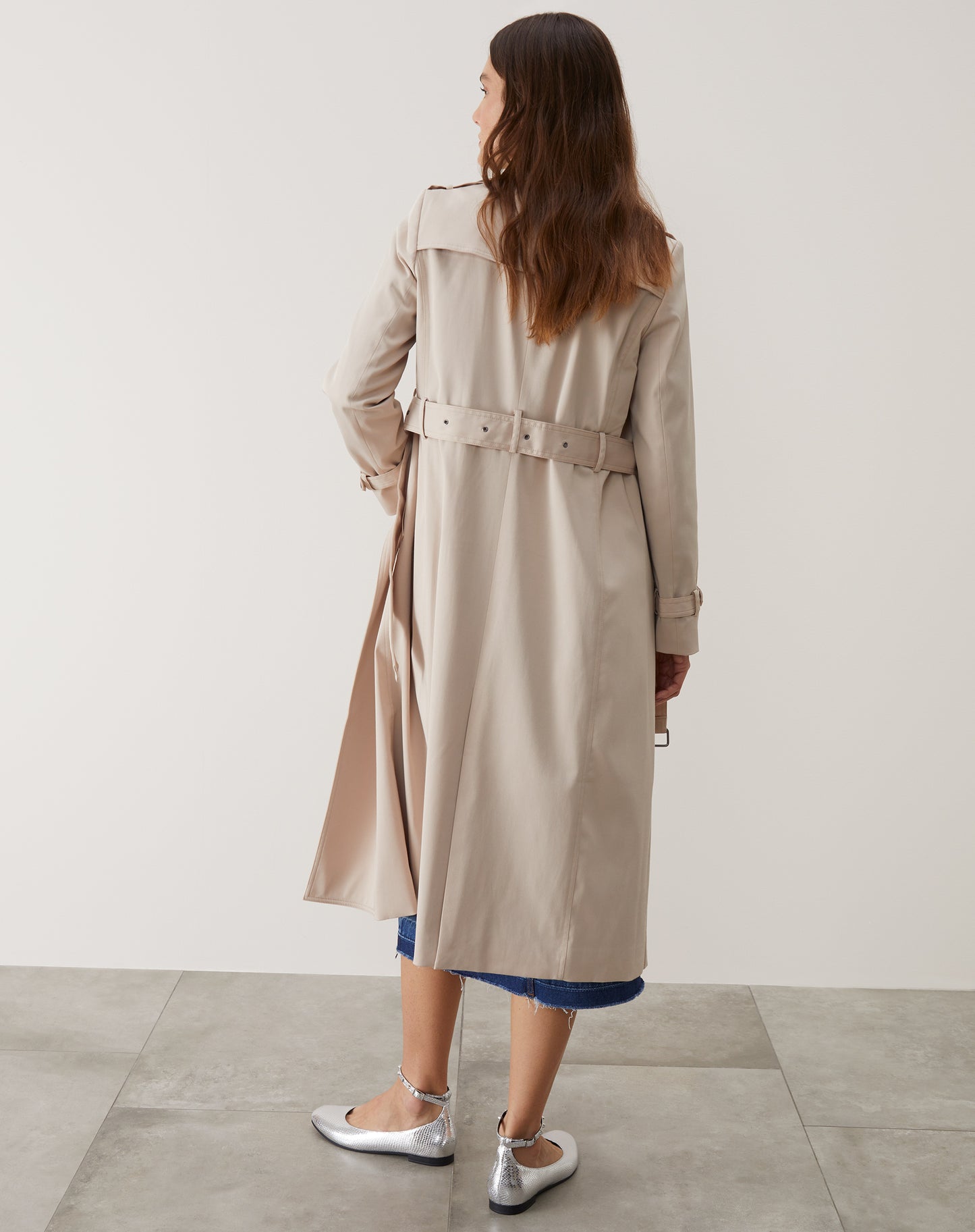 Long-fit Trench Coat - Beige